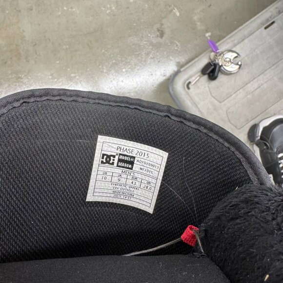 DC Shoes Phase 2016 Laced Snowboard Boots Inner Boa RED Liner Men’s Sz 10 - Picture 8 of 8